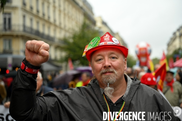 Retraites. Manifestation CGT SUD contre le projet de réforme.