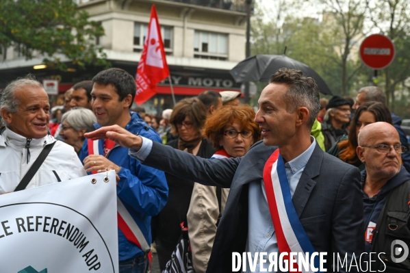 Retraites. Manifestation CGT SUD contre le projet de réforme.