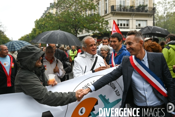 Retraites. Manifestation CGT SUD contre le projet de réforme.