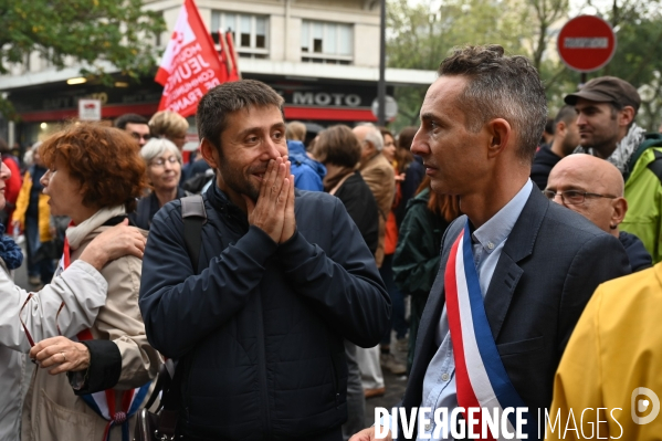 Retraites. Manifestation CGT SUD contre le projet de réforme.