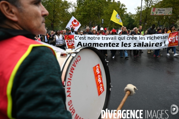 Retraites. Manifestation CGT SUD contre le projet de réforme.