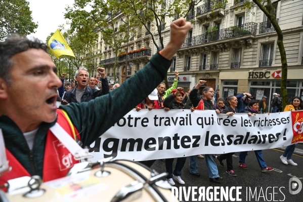 Retraites. Manifestation CGT SUD contre le projet de réforme.