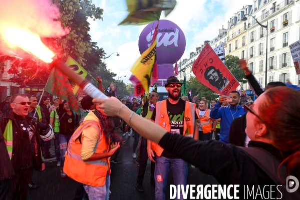 Retraites. Manifestation CGT SUD contre le projet de réforme.