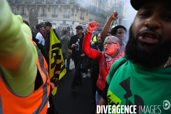 Retraites. Manifestation CGT SUD contre le projet de réforme.