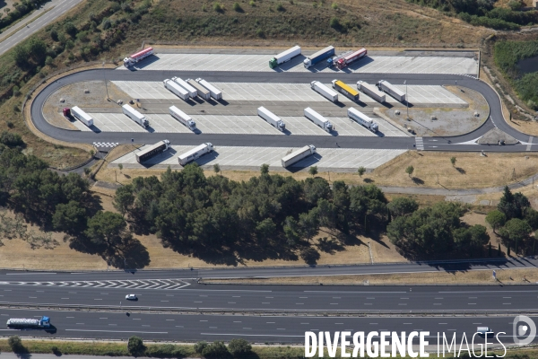 Vue aérienne de Nîmes