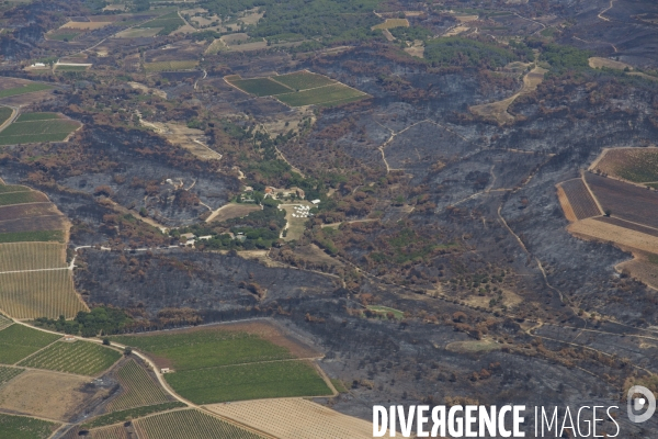 Vue aérienne de Nîmes