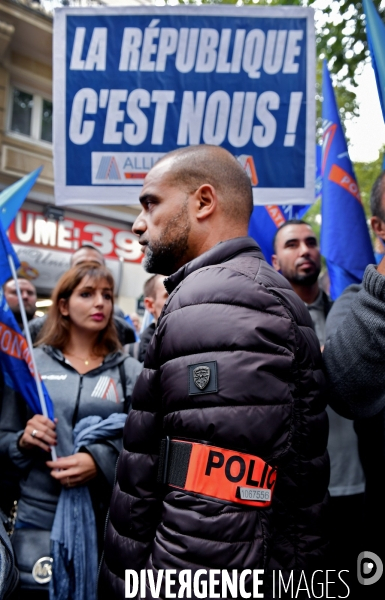 Manifestation du syndicat de police alliance