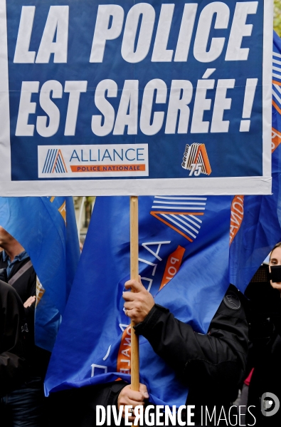 Manifestation du syndicat de police alliance