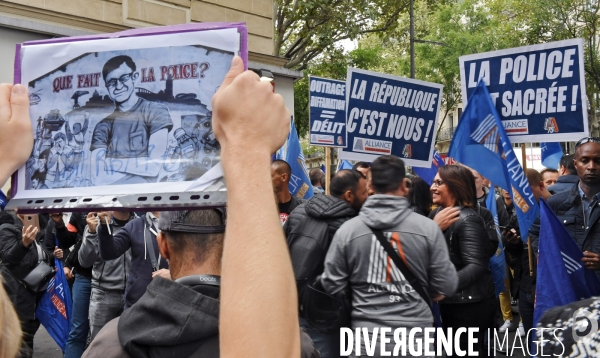 Manifestation du syndicat de police alliance