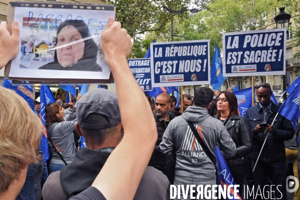 Manifestation du syndicat de police alliance
