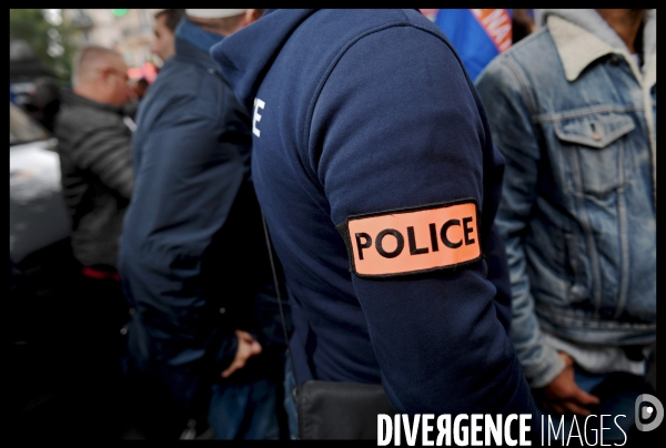 Manifestation du syndicat de police alliance