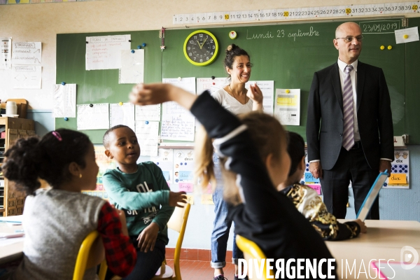 Déplacement de Jean-Michel BLANQUER dans le Maine-et-Loire.