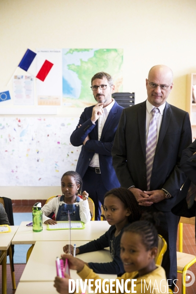 Déplacement de Jean-Michel BLANQUER dans le Maine-et-Loire.