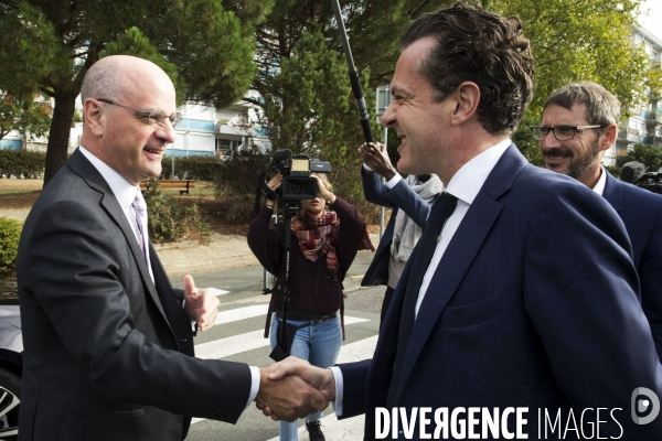 Déplacement de Jean-Michel BLANQUER dans le Maine-et-Loire.