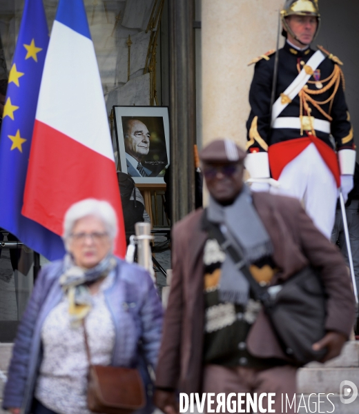 Hommage au Président  Jacques Chirac à l elysée