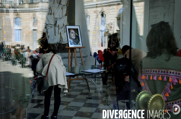 Hommage au Président  Jacques Chirac à l elysée