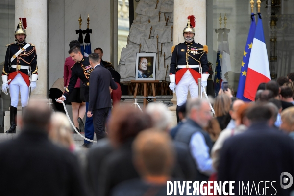 Hommage au Président  Jacques Chirac à l elysée