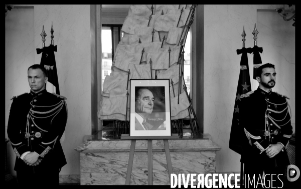 Hommage au Président  Jacques Chirac à l elysée