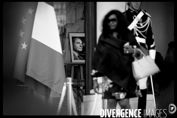 Hommage au Président  Jacques Chirac à l elysée
