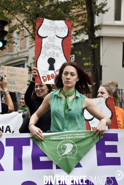 Journée internationale pour le droit à l avortement à Paris. International Day for the Right to Abortion.