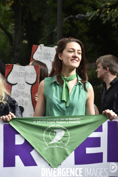 Journée internationale pour le droit à l avortement à Paris. International Day for the Right to Abortion.