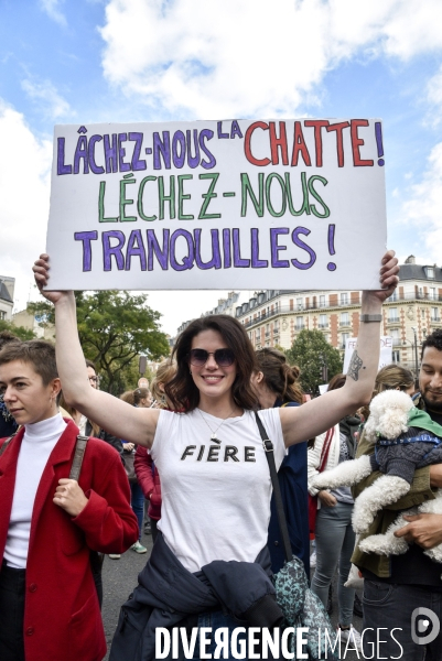 Journée internationale pour le droit à l avortement à Paris. International Day for the Right to Abortion.