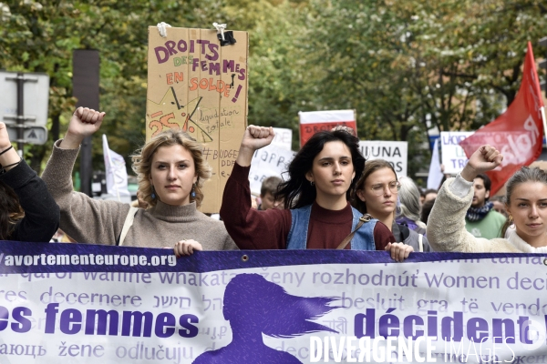 Journée internationale pour le droit à l avortement à Paris. International Day for the Right to Abortion.