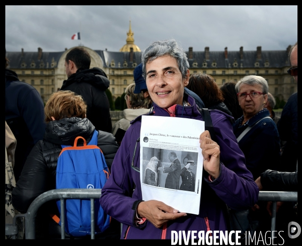 Hommage populaire à Jacques Chirac