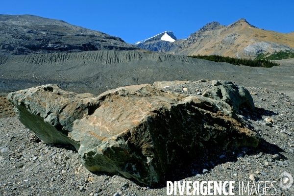 Glaciers, chutes, fleuves et lacs dans les Rocheuses canadiennes