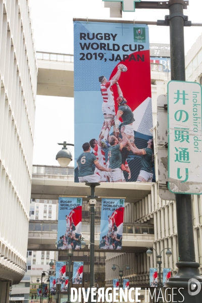 Ambiance de coupe du monde de rugby a tokyo