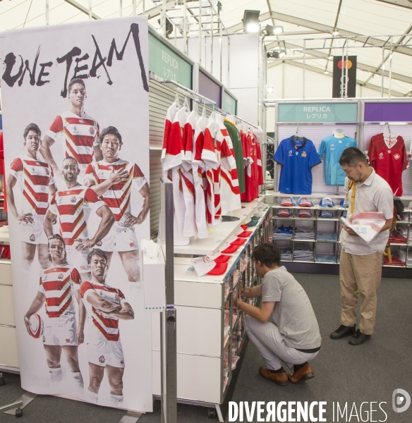 Ambiance de coupe du monde de rugby a tokyo