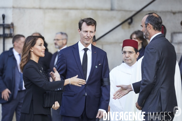 Ceremonie religieuse à Saint Sulpice pour Jacques Chirac