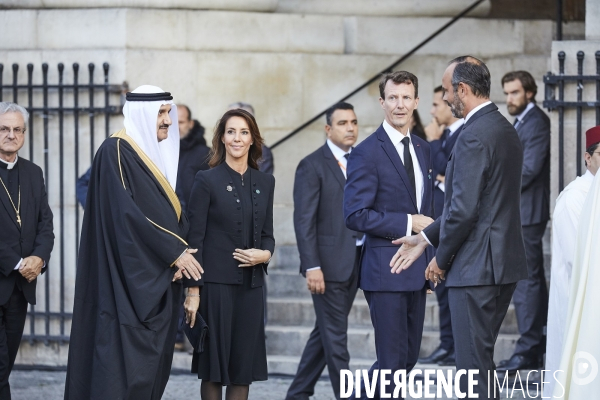 Ceremonie religieuse à Saint Sulpice pour Jacques Chirac