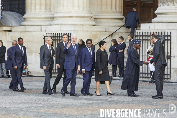 Ceremonie religieuse à Saint Sulpice pour Jacques Chirac