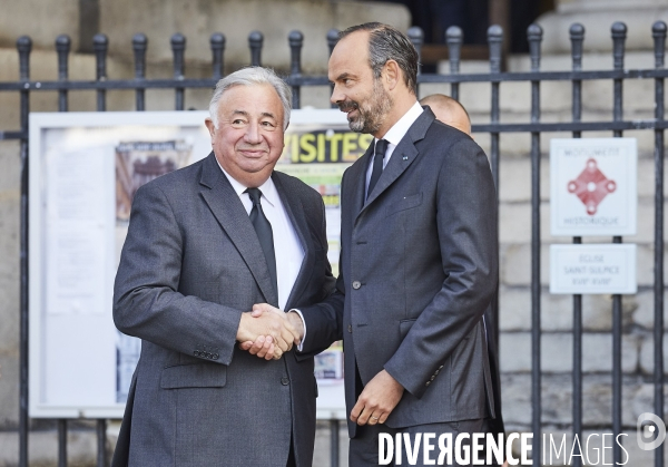 Ceremonie religieuse à Saint Sulpice pour Jacques Chirac