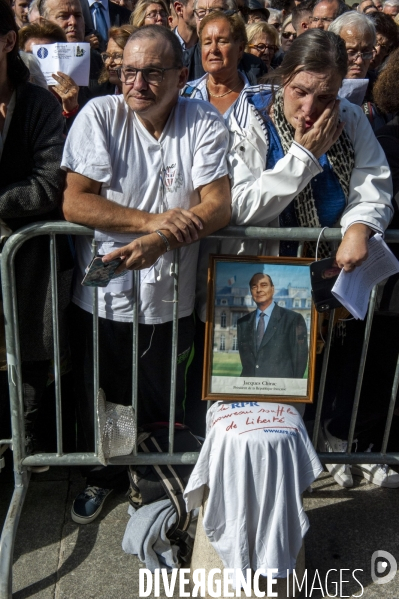 Service religigieux à l intention de Jacques Chirac