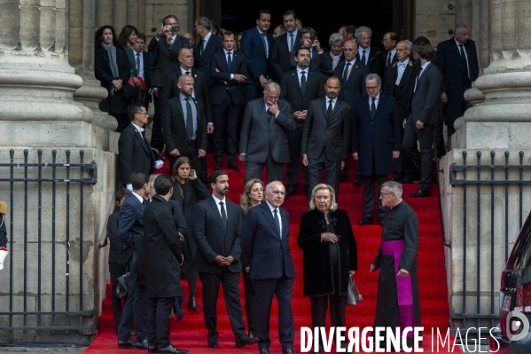 Service religigieux à l intention de Jacques Chirac
