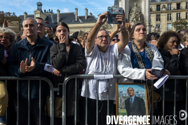 Service religigieux à l intention de Jacques Chirac