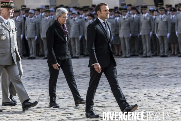 Honneurs funèbres militaires à Jacques Chirac.