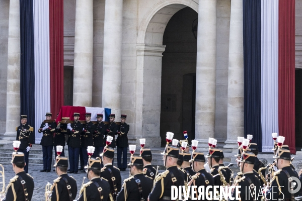 Honneurs funèbres militaires à Jacques Chirac.