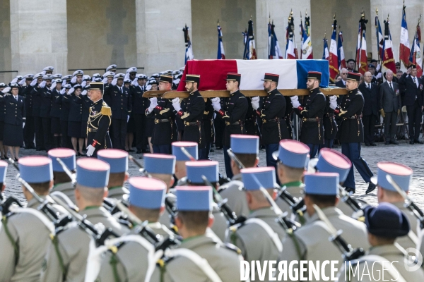 Honneurs funèbres militaires à Jacques Chirac.