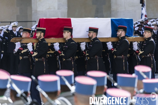 Honneurs funèbres militaires à Jacques Chirac.