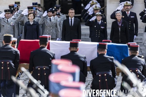 Honneurs funèbres militaires à Jacques Chirac.