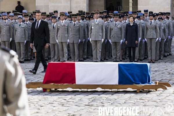 Honneurs funèbres militaires à Jacques Chirac.