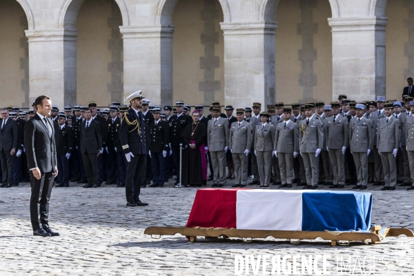 Honneurs funèbres militaires à Jacques Chirac.