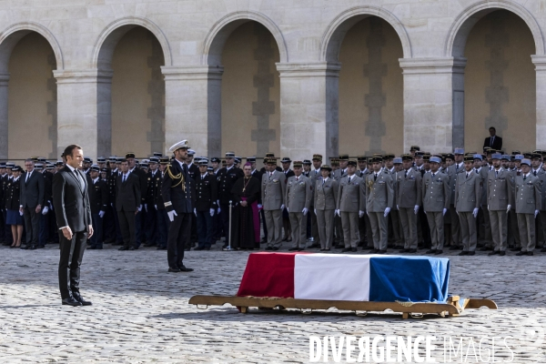 Honneurs funèbres militaires à Jacques Chirac.