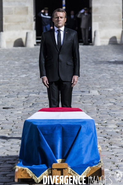 Honneurs funèbres militaires à Jacques Chirac.