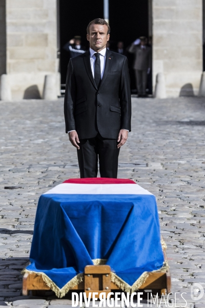 Honneurs funèbres militaires à Jacques Chirac.