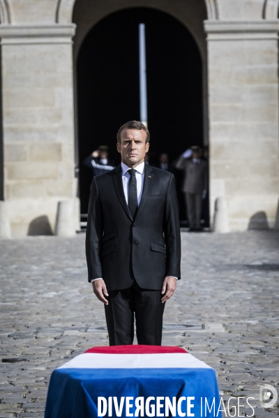 Honneurs funèbres militaires à Jacques Chirac.