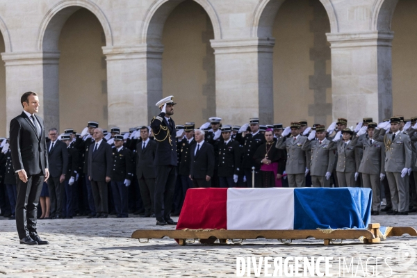 Honneurs funèbres militaires à Jacques Chirac.